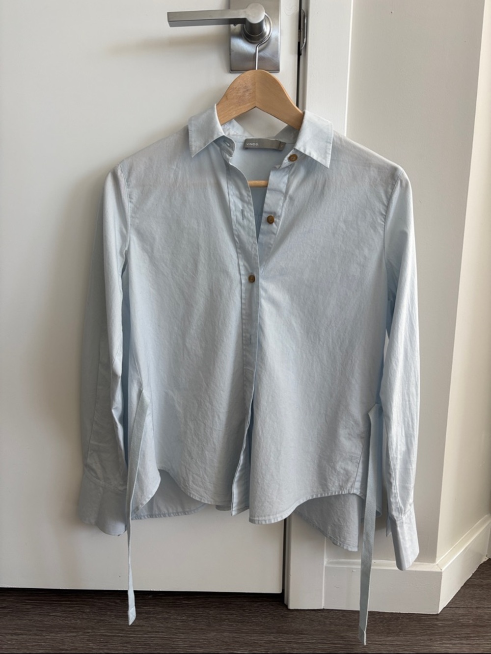 Vince Pale Blue Women's Button-Down Shirt